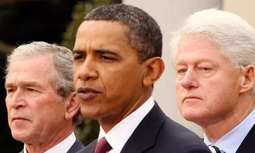 Bill Clinton, barack Obama, george bush