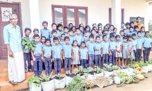 ഇരട്ടനേട്ടവുമായി അരിവിളാംചാൽ ഗവ. എൽ.പി സ്​കൂൾ