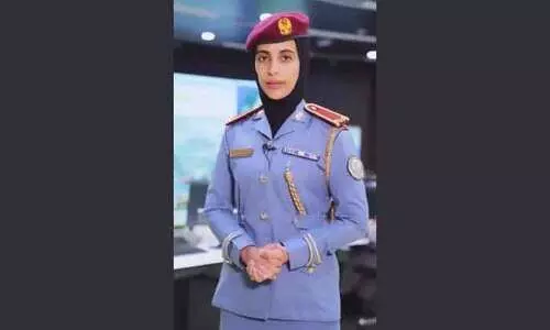 ഷാ​ര്‍ജ​യു​ടെ ആ​കാ​ശ​ത്ത് ന​ദ അ​ല്‍ ഷം​സി​യു​ടെ വി​ജ​യ​ക്കു​തി​പ്പ്