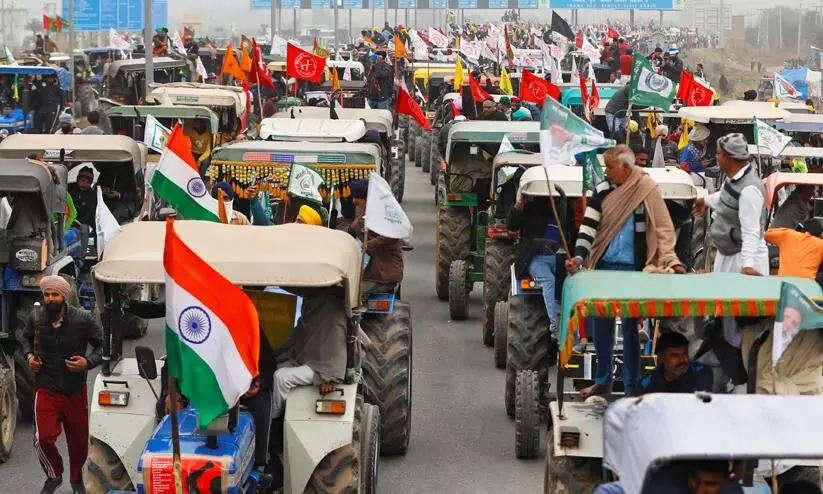 Farmers with Tractors