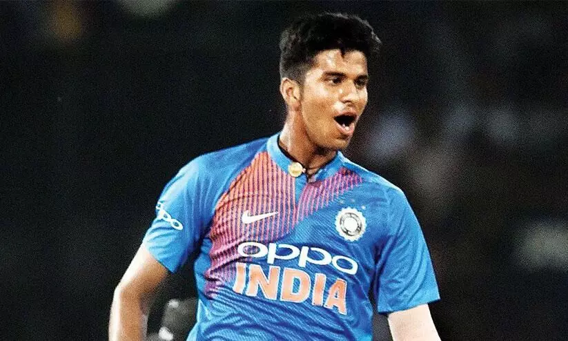 Washington Sundar didnt have batting pads Washington Sundar didnt have batting pads