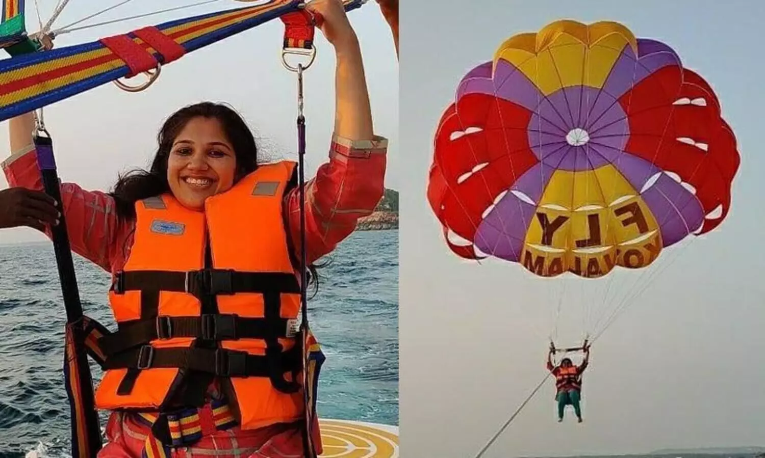 parasailing at kovalam