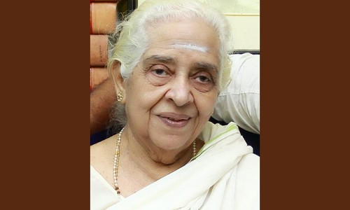 കൊട്ടാരക്കര ശ്രീധരൻ നായരുടെ ഭാര്യ അന്തരിച്ചു