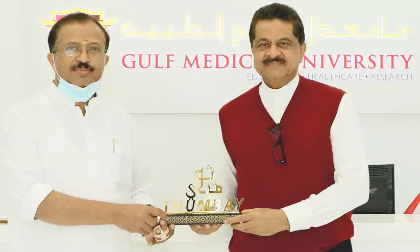 ഇ​ന്ത്യ​ൻ വി​ദേ​ശ​കാ​ര്യ സ​ഹ​മ​ന്ത്രി വി. ​മു​ര​ളീ​ധ​ര​ൻ തും​ബെ മെ​ഡി​സി​റ്റി സ​ന്ദ​ർ​ശി​ച്ചു