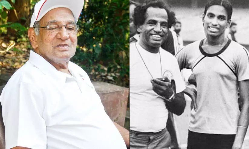 പത്മശ്രീ പുരസ്കാരത്തിളക്കത്തിൽ പി.ടി. ഉഷയുടെ കോച്ച് ഒ.എം. നമ്പ്യാർ പത്മശ്രീ പുരസ്കാരത്തിളക്കത്തിൽ പി.ടി. ഉഷയുടെ കോച്ച് ഒ.എം. നമ്പ്യാർ