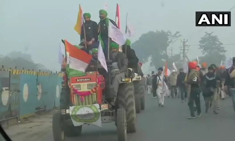 Farmers with Tractors