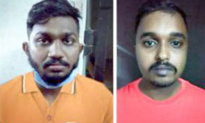 ര​ണ്ടു കി​ലോ ക​ഞ്ചാ​വു​മാ​യി ര​ണ്ടു​പേ​ർ പി​ടി​യി​ൽ