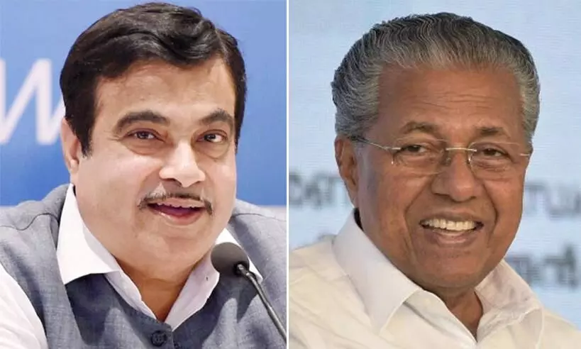 nithin gadkari and pinarayi vijayan nithin gadkari and pinarayi vijayan