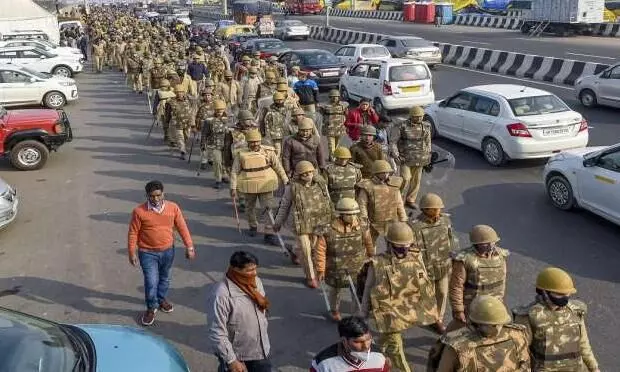 Ghazipur border closed Traffic Ghazipur border closed Traffic