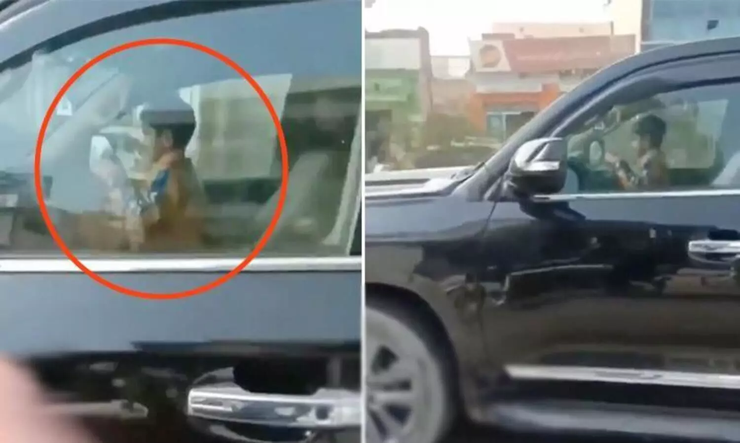 5-Year-Old Filmed Driving A Land