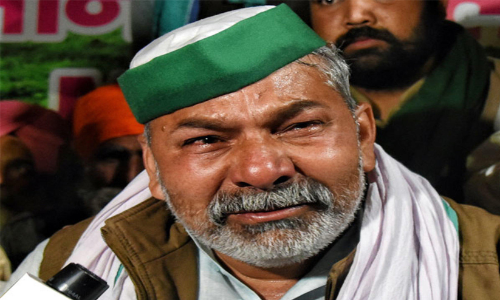 പൊരുതിനിന്ന്​ ടിക്കായത്ത്; സ​മ​രം അ​വ​സാ​നി​പ്പി​ക്കേ​ണ്ടി വ​ന്നാ​ൽ ആ​ത്മാ​ഹു​തി ചെ​യ്യും