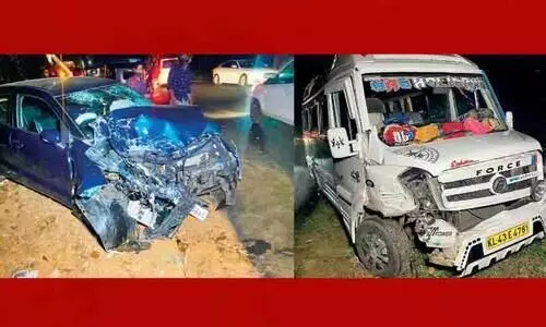 13 injured in car-traveler collision at Vattapara