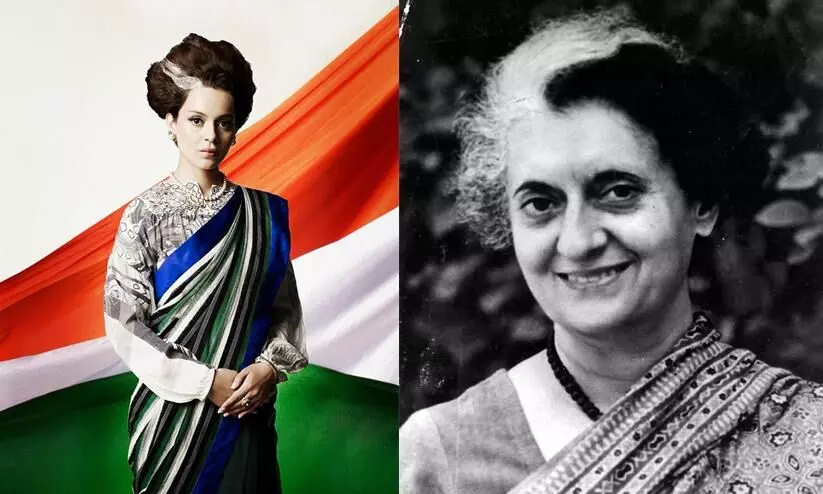 Kangana Ranaut and Indira Gandhi