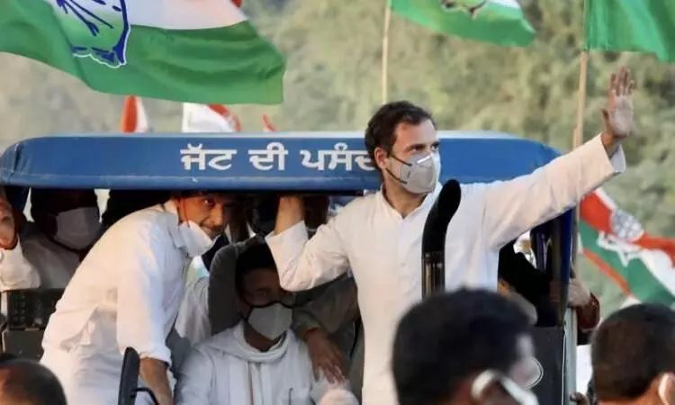 Rahul Gandhi farmers protest