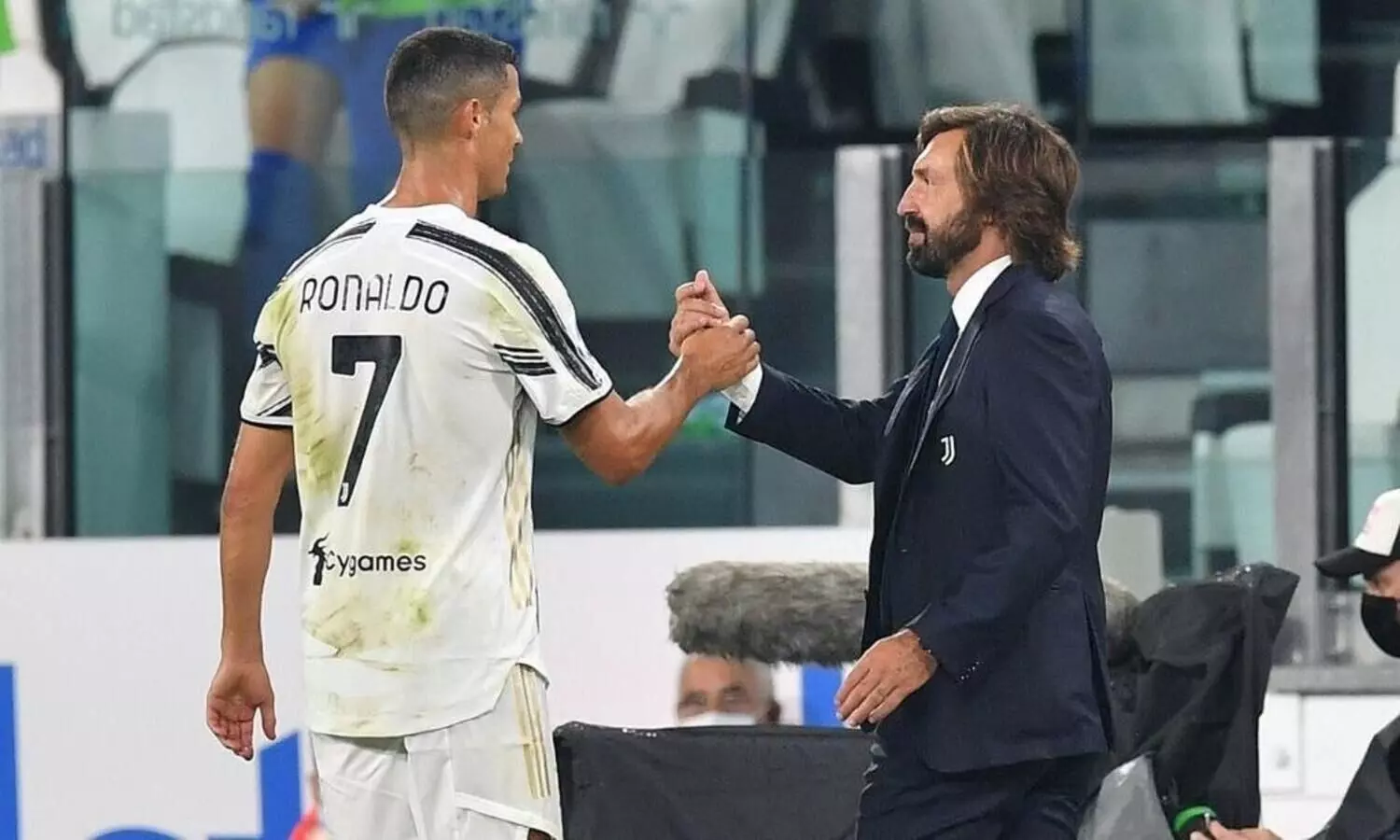 Andrea Pirlo and cristiano ronaldo