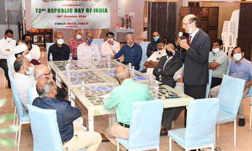 ഇ​ന്ത്യ​ൻ സോ​ഷ്യ​ൽ ഫോ​റം ജി​ദ്ദ ടേ​ബ്​​ൾ ടോ​ക്ക്   സം​ഘ​ടി​പ്പി​ച്ചു