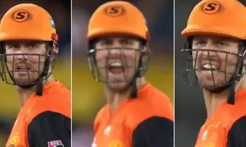 ഇല്ലാത്ത ഔട്ട്​ വിളിച്ചു; അമ്പയർക്കെതിരെ മോശം പദപ്രയോഗവുമായി മിച്ചൽ മാർഷ്​ VIDEO