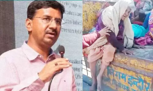 Indore District Magistrate Manish Singh, dumping elderly