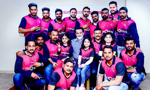 ടി.​സി.​ആ​ർ ഇ​ല​വ​ൻ ക്രി​ക്ക​റ്റ്​ ടീം ​ജ​ഴ്​​സി പ്ര​കാ​ശ​നം