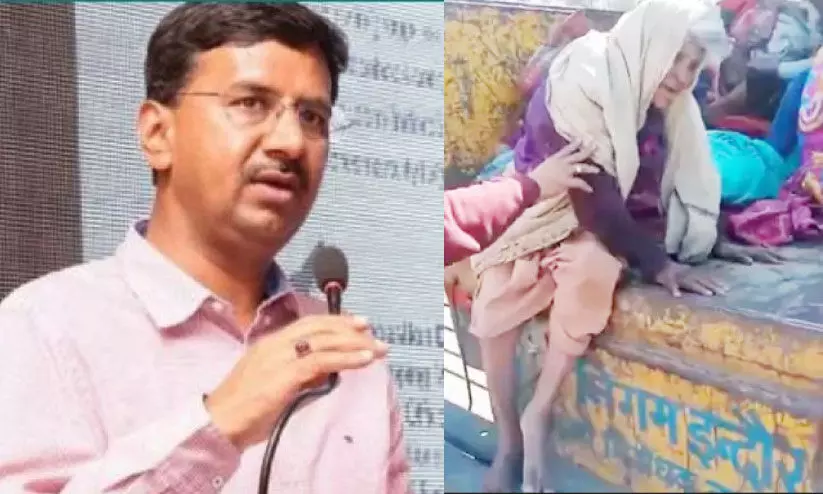 Indore District Magistrate Manish Singh, dumping elderly