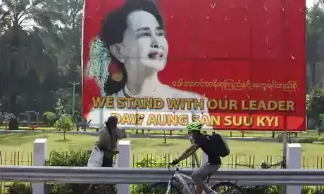 മ്യാന്മർ നേതൃത്വം തടവിൽ; മോചനത്തിനായി മുറവിളി മ്യാന്മർ നേതൃത്വം തടവിൽ; മോചനത്തിനായി മുറവിളി