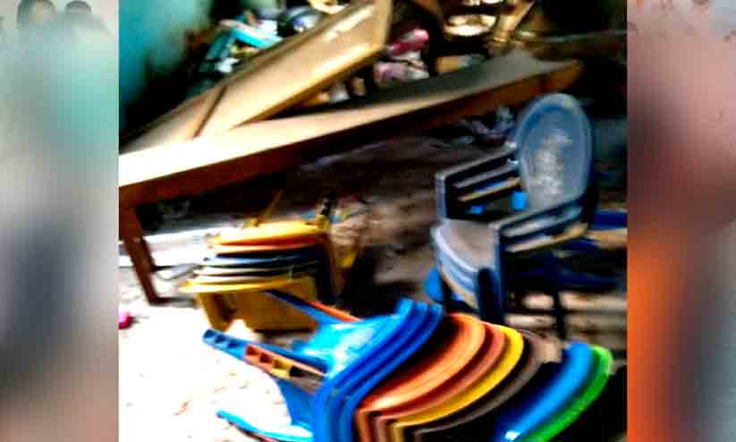 സ്​കൂളിൽ സാമൂഹിക വിരുദ്ധരുടെ അക്രമം