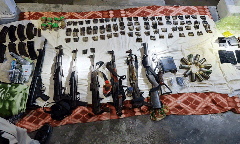 arms and ammunition caught