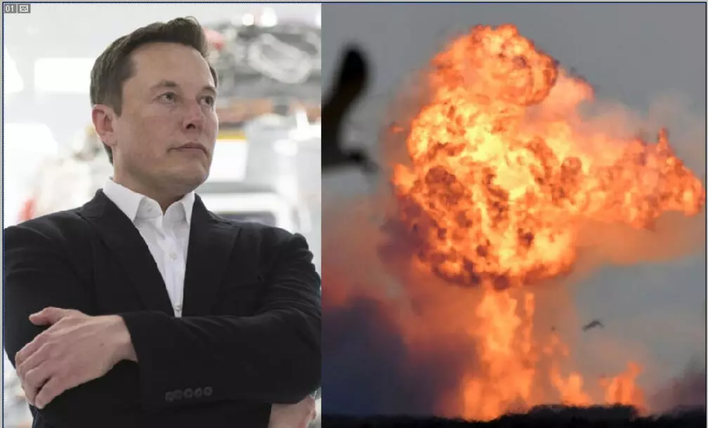 ഇലോൺ മസ്കിെൻറ സ്റ്റാർഷിപ്പ് പരീക്ഷണം വീണ്ടും പരാജയപ്പെട്ടു; പൊട്ടിത്തെറിച്ച് ലാൻഡിങ് ഇലോൺ മസ്കിെൻറ സ്റ്റാർഷിപ്പ് പരീക്ഷണം വീണ്ടും പരാജയപ്പെട്ടു; പൊട്ടിത്തെറിച്ച് ലാൻഡിങ്