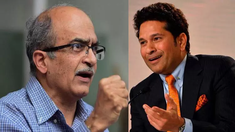 കർഷകരുടെ വെള്ളവും വൈദ്യുതിയും കട്ടാക്കിയപ്പോൾ മിണ്ടാതിരുന്നവരൊക്കെ ഇപ്പോൾ ഉണർന്നിരിക്കുന്നു -സചിനെ പരിഹസിച്ച്​ പ്രശാന്ത്​ ഭൂഷൺ