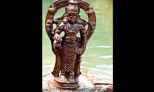 ഇരുവഴിഞ്ഞിപ്പുഴയില്‍നിന്ന് 31 വര്‍ഷം പഴക്കമുള്ള വിഗ്രഹം വീണ്ടെടുത്തു