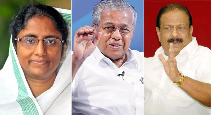 Shanimol Usman, pinarayi vijayan, k sudharan