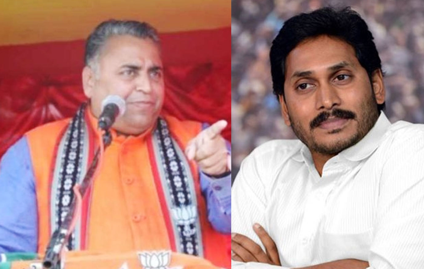 ജഗന് എല്ലാവരെയും ക്രിസ്ത്യാനികളാക്കണം; ആന്ധ്രയിൽ മതപരിവർത്തന നിരോധന നിയമം കൊണ്ടുവരുമെന്ന് ബി.ജെ.പി നേതാവ് ജഗന് എല്ലാവരെയും ക്രിസ്ത്യാനികളാക്കണം; ആന്ധ്രയിൽ മതപരിവർത്തന നിരോധന നിയമം കൊണ്ടുവരുമെന്ന് ബി.ജെ.പി നേതാവ്