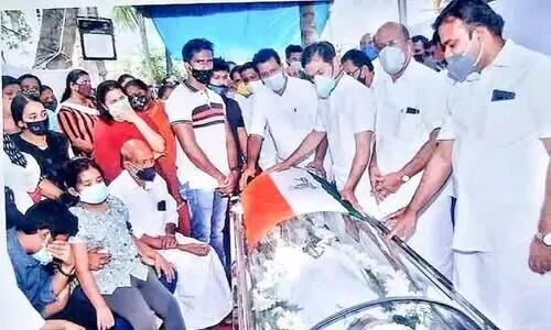 Youth Congress leader Prasad Antony funeral was held Youth Congress leader Prasad Antony funeral was held
