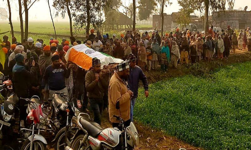 Family booked for draping body