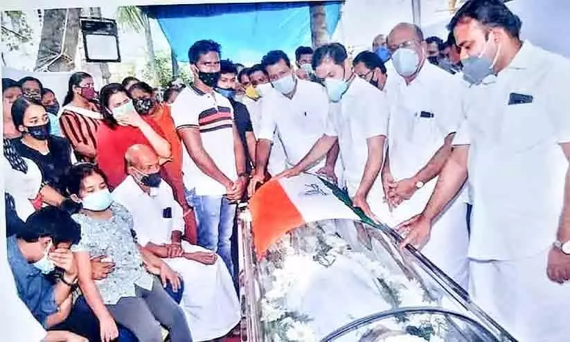 Youth Congress leader Prasad Antony funeral was held Youth Congress leader Prasad Antony funeral was held