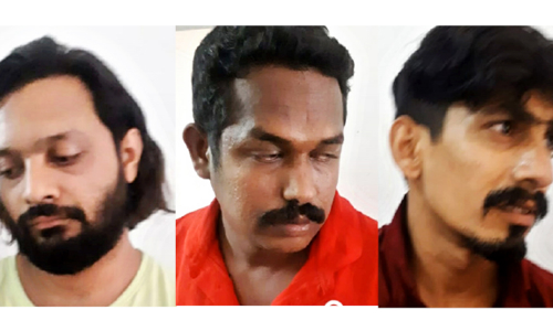 150 ഗ്രാം ​എം.​ഡി.​എം.​എ മ​യ​ക്കു​മ​രു​ന്നു​മാ​യി മൂ​ന്നു​പേ​ര്‍ അ​റ​സ്​​റ്റി​ല്‍