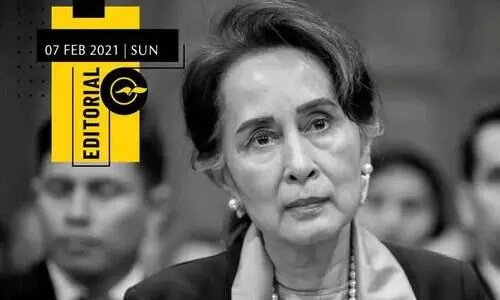 madhyamam editorial 7-2-21,Aung San Suu Kyi: Myanmar democracy