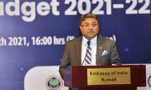 ഇ​ന്ത്യ​ൻ എം​ബ​സി കേ​ന്ദ്ര ബ​ജ​റ്റ്​ അ​വ​ലോ​ക​നം ന​ട​ത്തി