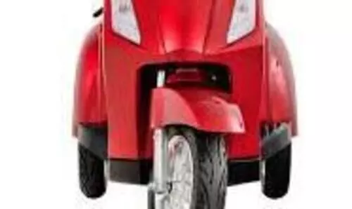 damaged scootter in pathanapuram distributed by mla