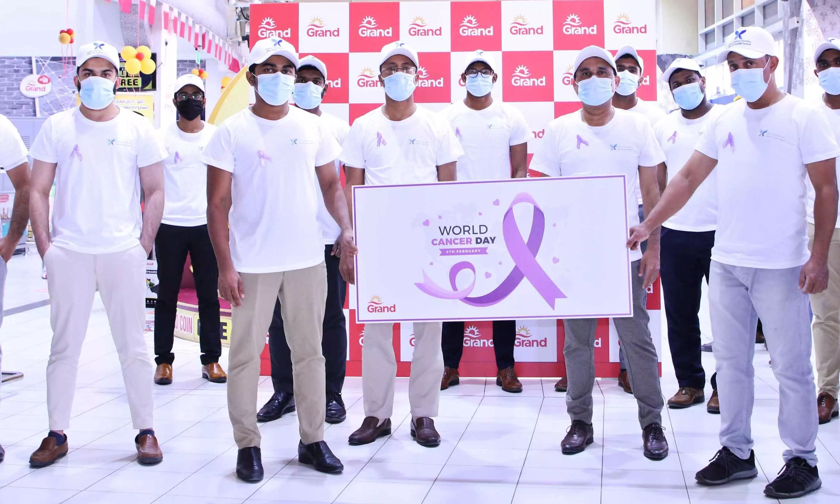 ഗ്രാ​ൻ​ഡ് മാ​ൾ ഹൈ​പ്പ​ർ മാ​ർ​ക്ക​റ്റ് ലോ​ക കാ​ൻ​സ​ർ ദി​നം   ആ​ച​രി​ച്ചു