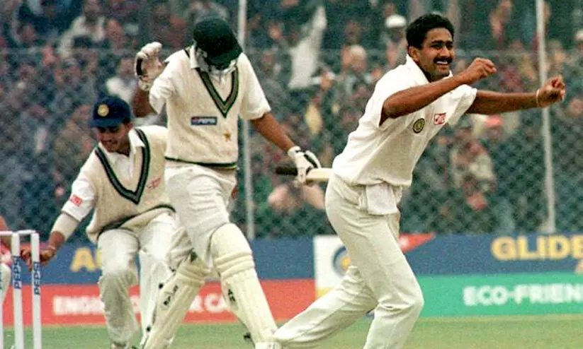 ഫിറോസ്​ ഷാ കോട്​ലയിൽ പാകിസ്​താനെതിരായ കുംബ്ലെയുടെ പെർഫെക്​ട്​ 10ന്​ 22 വയസ്സ്​