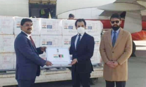 അഫ്ഗാനിസ്ഥാന്​ അഞ്ച്​ ലക്ഷം ഡോസ്​ കോവിഡ്​ വാക്​സിൻ സമ്മാനമായി നൽകി ഇന്ത്യ