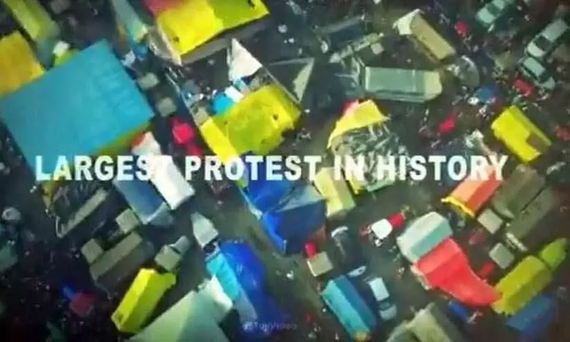 മോദിജീ, കർഷകർക്ക്​ ​പ്രണ്ടിന്‍റെ നാട്ടിലുമുണ്ട്​ പിടി- അമേരിക്കയില്‍ സൂപ്പര്‍ ബൗള്‍ മത്സരത്തിനിടെ ഇന്ത്യൻ കര്‍ഷകര്‍ക്ക് പിന്തുണയേകി പരസ്യം