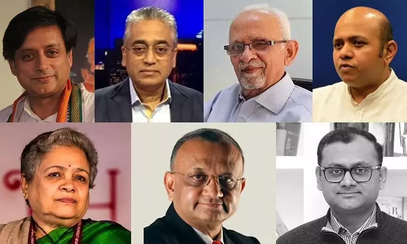 Shashi Tharoor and Six Journalists