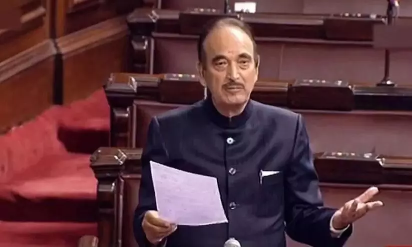 ഹിന്ദുസ്ഥാനി മുസ്ലിം ആയതിൽ അഭിമാനം -മറുപടി പ്രസംഗത്തിൽ വിതുമ്പി ഗുലാം നബി ആസാദ് ഹിന്ദുസ്ഥാനി മുസ്ലിം ആയതിൽ അഭിമാനം -മറുപടി പ്രസംഗത്തിൽ വിതുമ്പി ഗുലാം നബി ആസാദ്