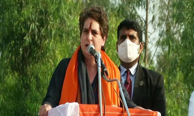 കാർഷിക നിയമം കോൺഗ്രസ് ചവറ്റുകൊട്ടയിലെറിയും -പ്രിയങ്ക ഗാന്ധി