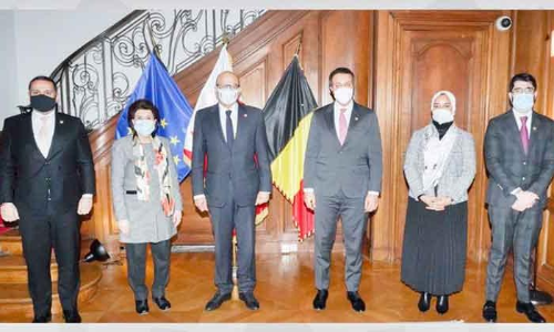 ബെ​ല്‍ജി​യം ബ​ഹ്റൈ​ന്‍ എം​ബ​സി വി​ദേ​ശ​കാ​ര്യ മ​ന്ത്രി   സ​ന്ദ​ര്‍ശി​ച്ചു