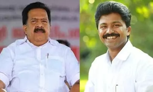 Ramesh Chennithala and Eldhose Kunnappilly