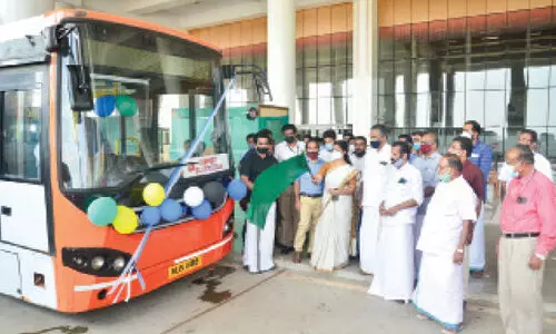 വിമാനത്താവളത്തില്‍ കെ.എസ്​.ആർ.ടി.സി എ.സി ബസ്‌ സര്‍വിസ് ആരംഭിച്ചു