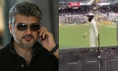 മുഈൻ അലിയോട് അജിത്തിന്‍റെ വലിമൈ സിനിമയുടെ അപ്​​േഡറ്റ്​ ചോദിച്ച്​​ ആരാധകർ; വിഡിയോ വൈറൽ ​